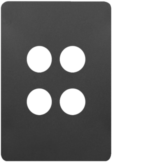 WBHCS4-MB - Allure 4 Gang Switch Cover MB