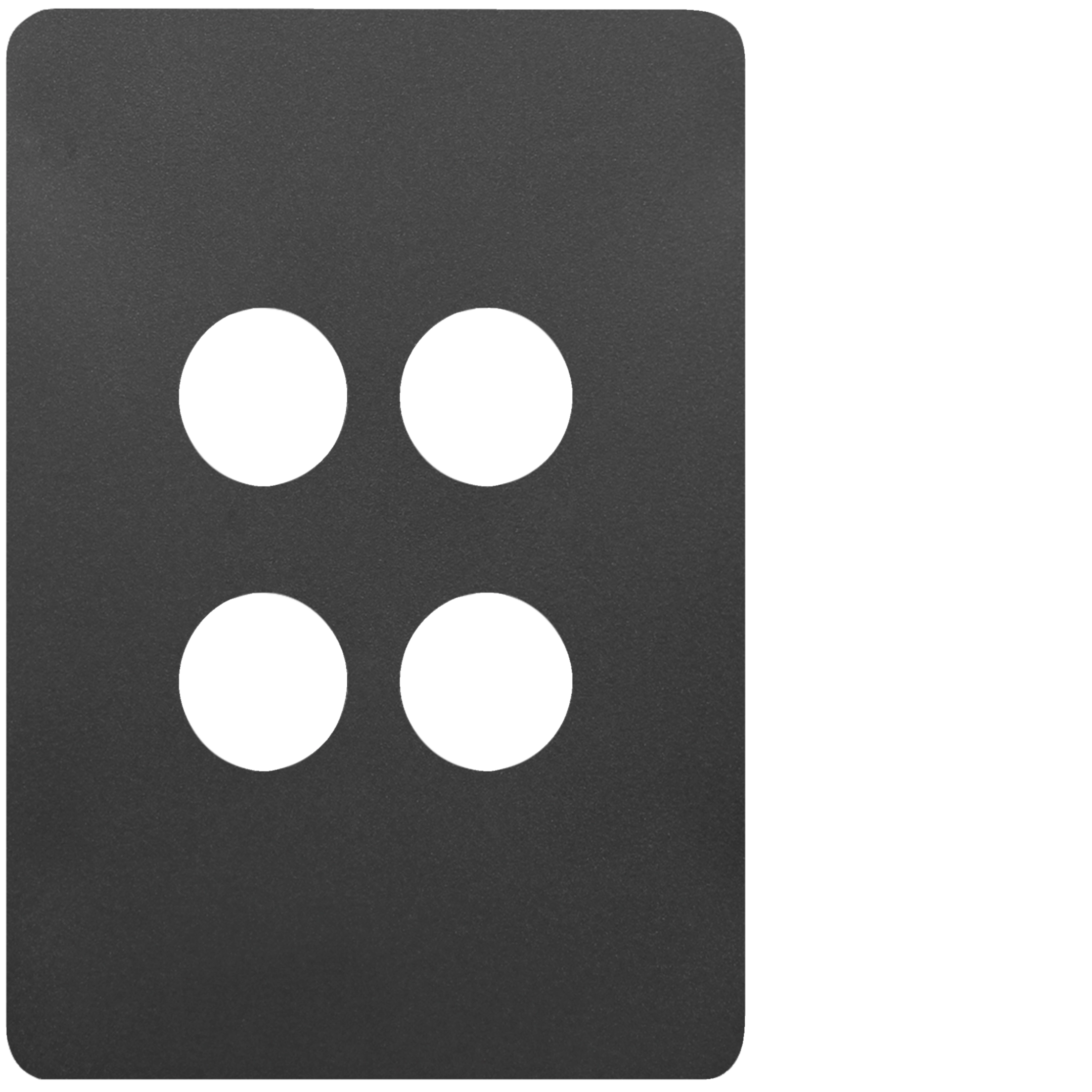 WBHCS4-MB - Allure 4 Gang Switch Cover MB