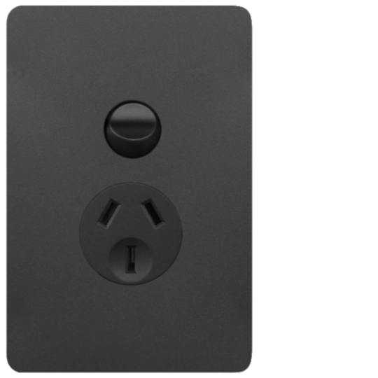 WBHP1V-MB - Allure Single GPO 10A Vertical MB