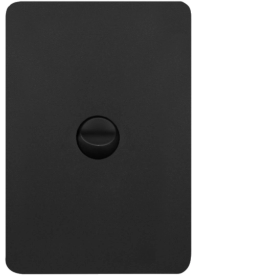 WBHSV1-MB - Allure 1-Gang 2-Way Switch 16A Black Flush Mount Loop + Screw Terminals