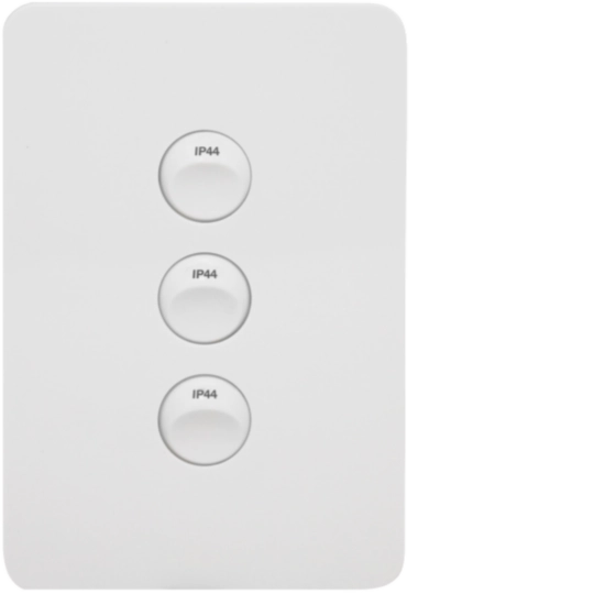 WBHWSV3 - Allure 3 Gang IP44 Plate Vert