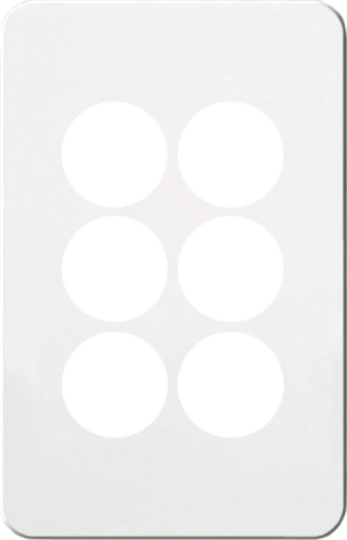 WBSCV6-MW - Silhouette 6G switch cover MW