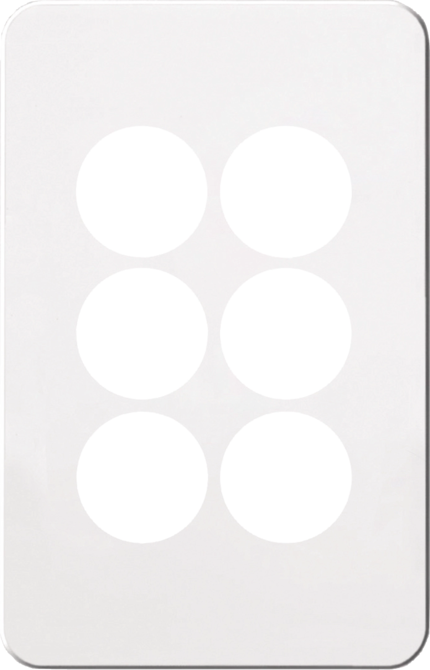 WBSCV6-MW - Silhouette 6G switch cover MW