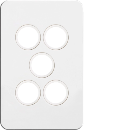 WBSSP5 - Silhouette 5G switch plate, no mech