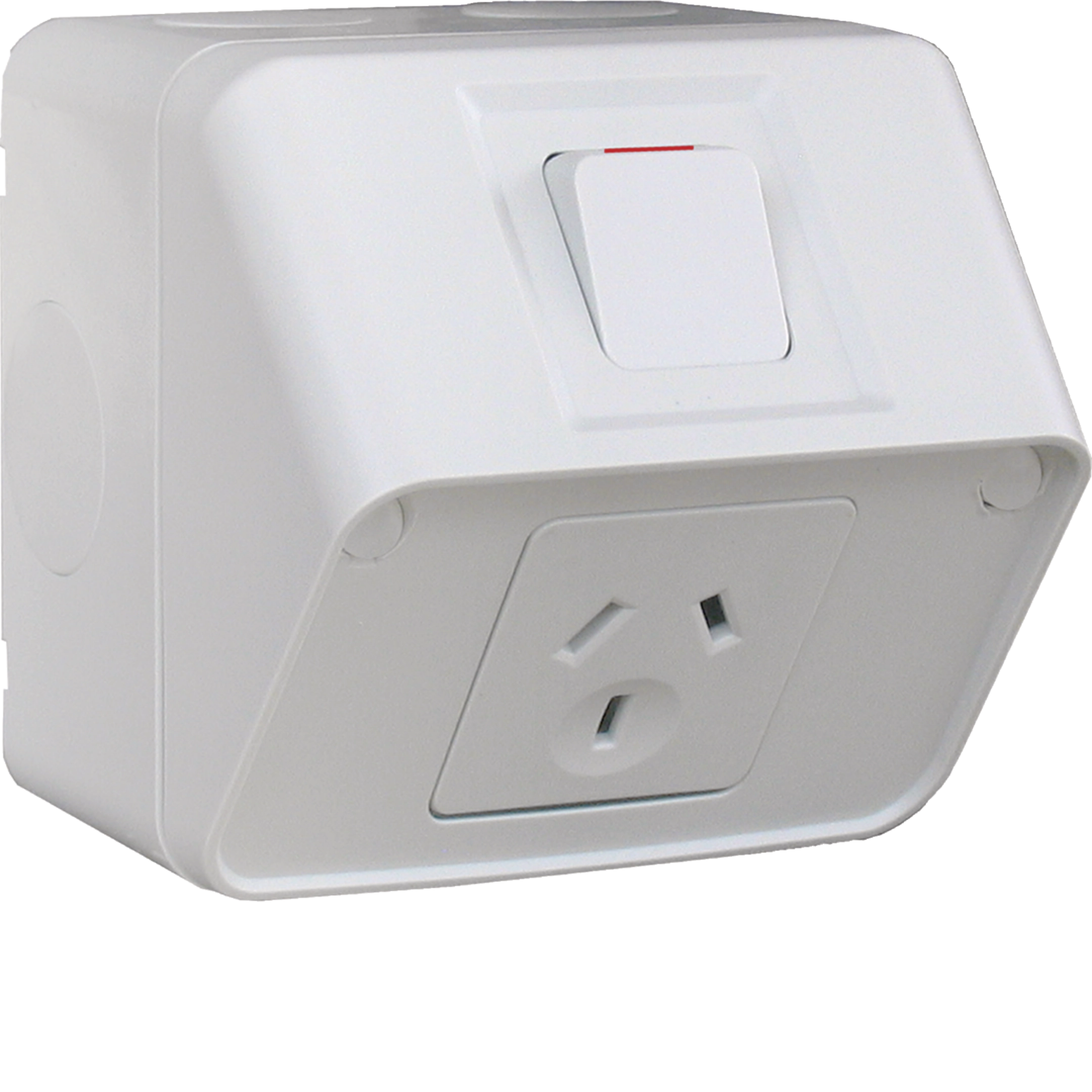 WBWP1S - Socket IP53 single horizontal 10A
