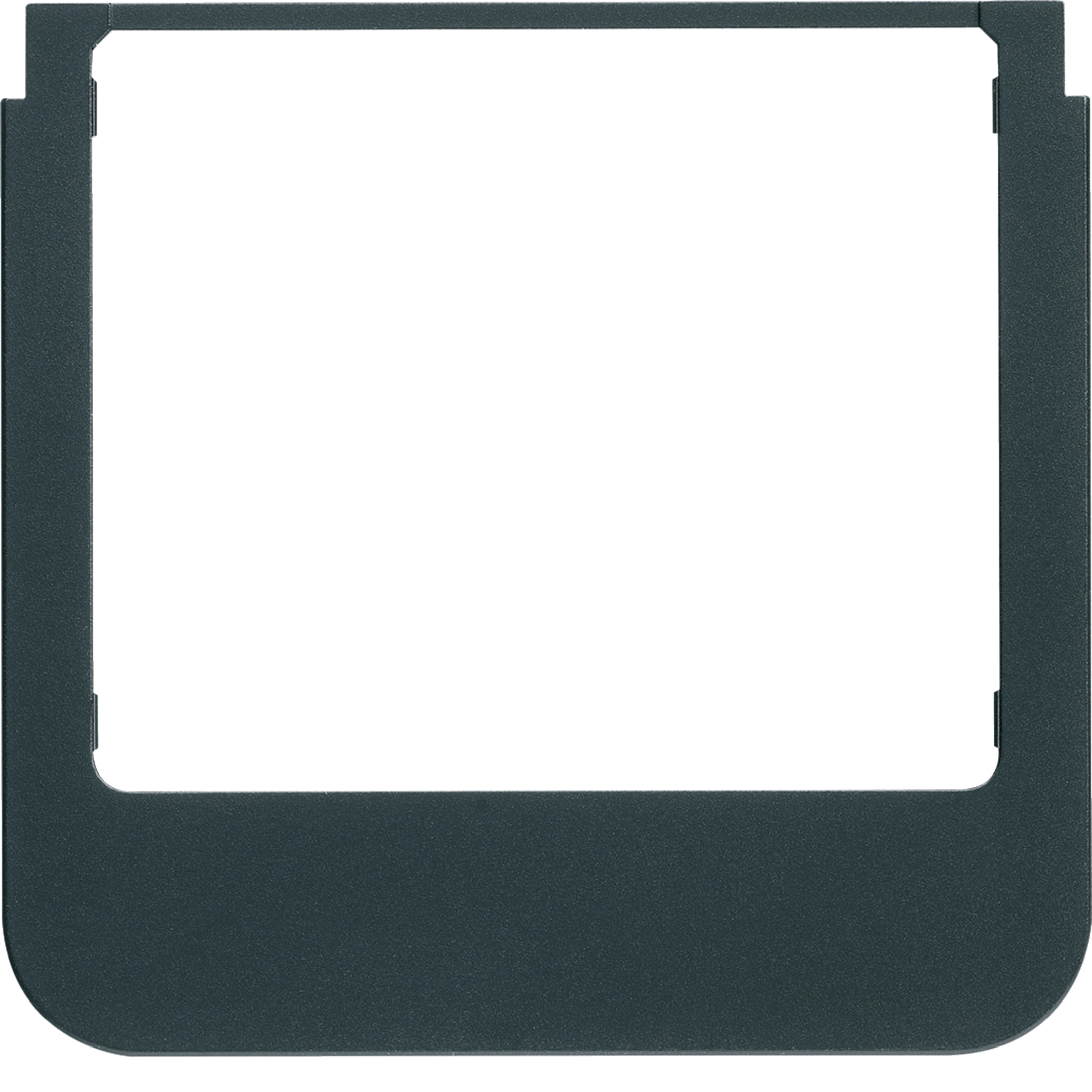 WD1115 - Cadre design audio Hager elcom.touch/elcom.fon rond noir