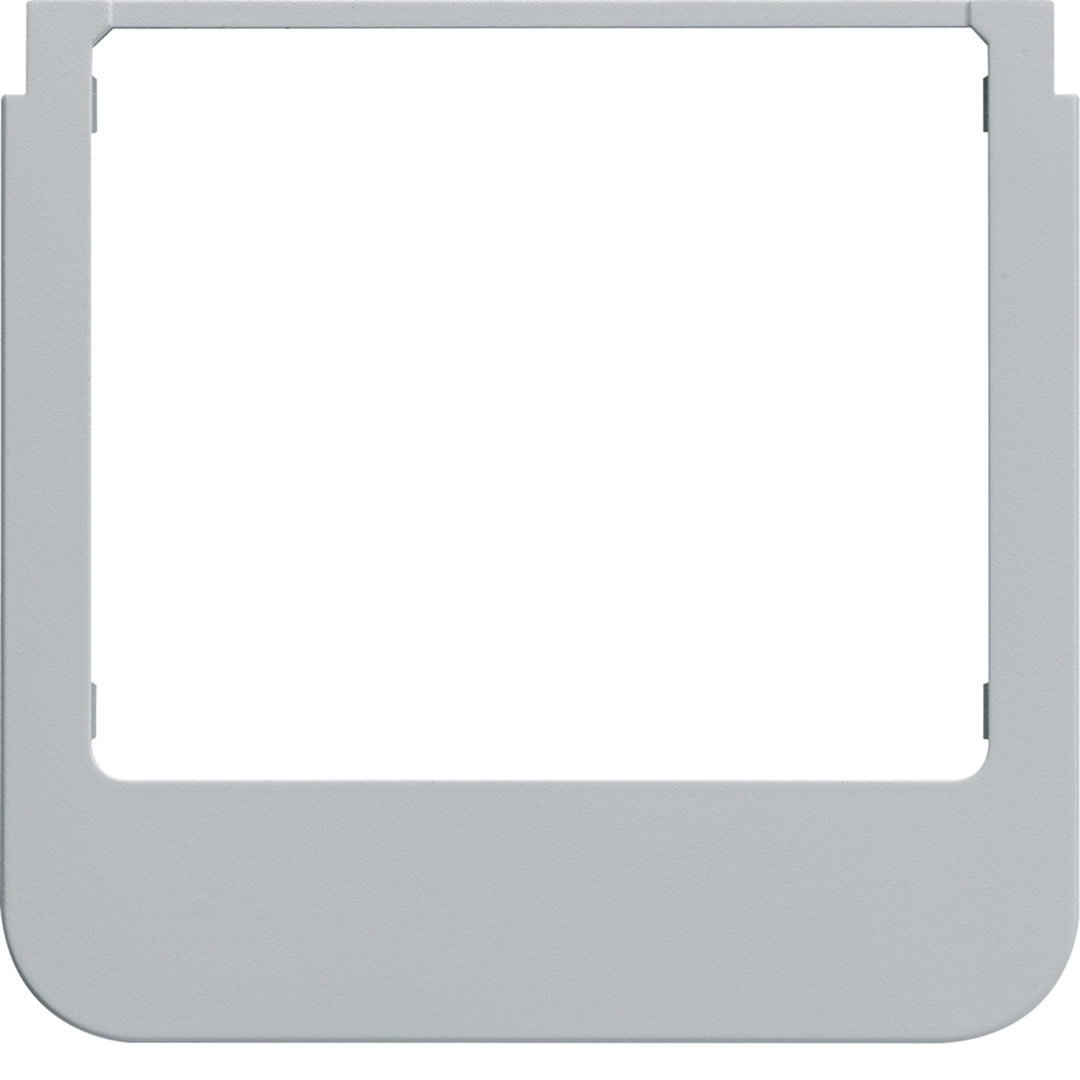 WD1116 - Cadre design audio Hager elcom.touch/elcom.fon rond gris clair