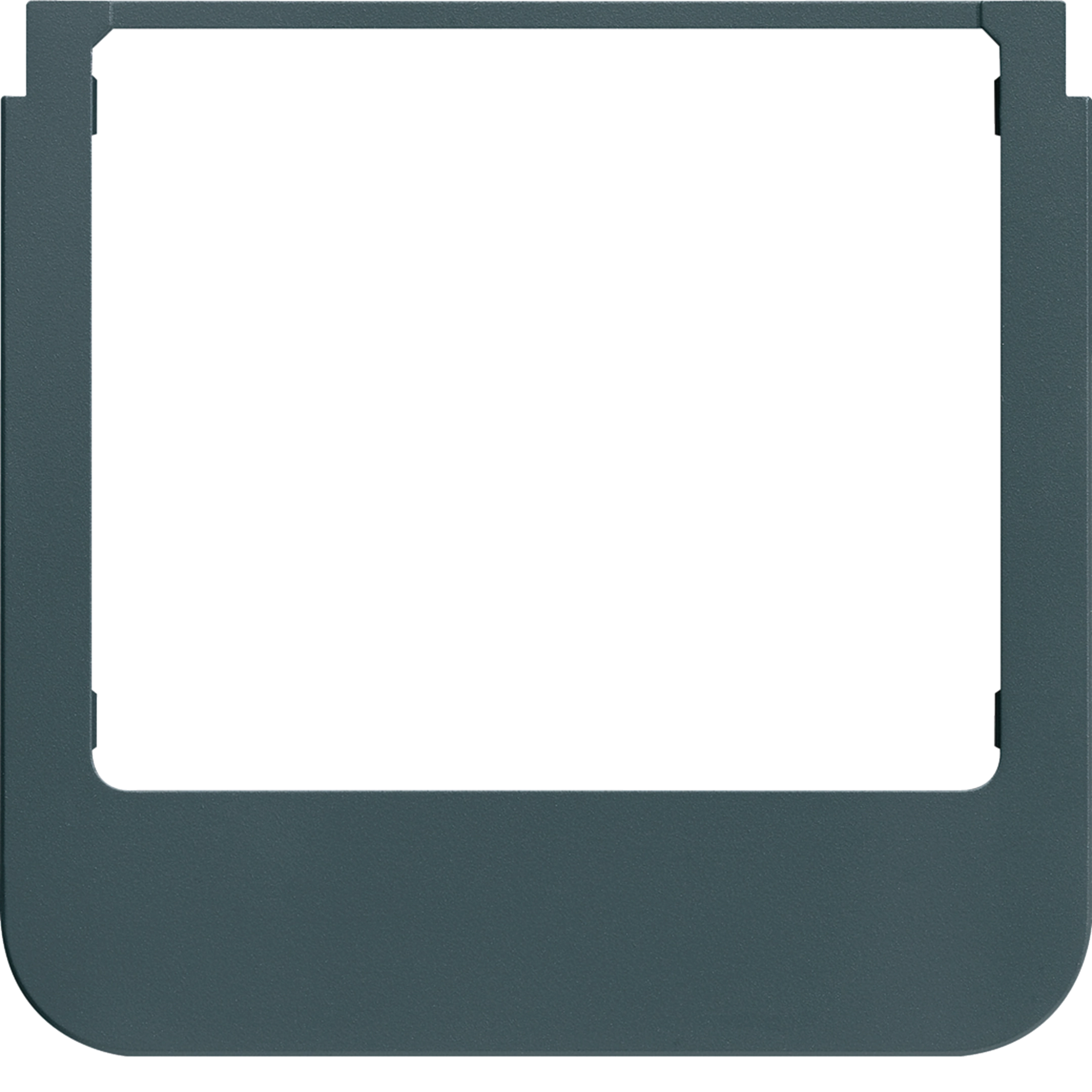 WD1117 - Designrahmen Audio Hager elcom.touch/elcom.fon rund anthrazit
