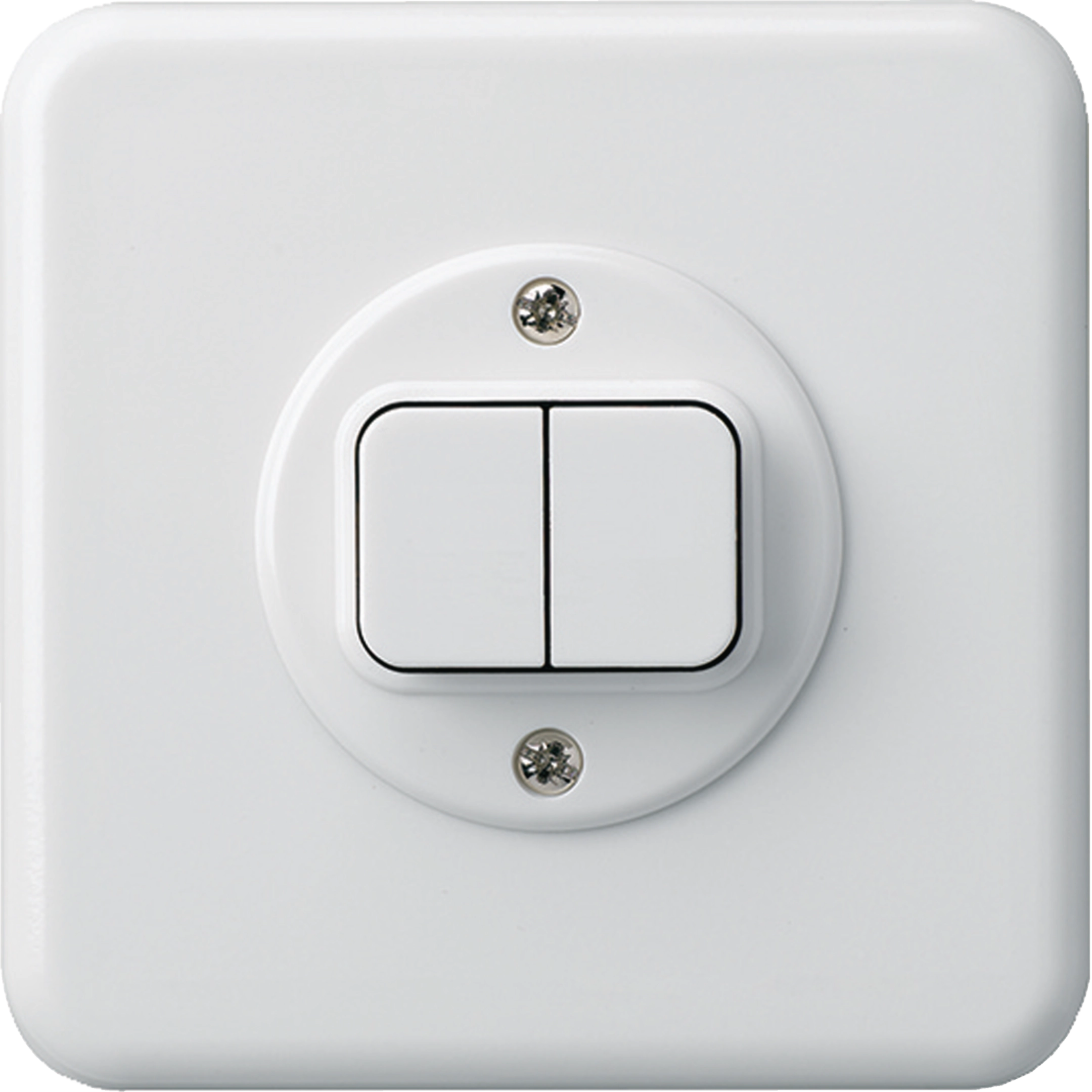 WH11100100G - Kit frontal ENC basico 86×86mm blanc pour interr.a.bouton double