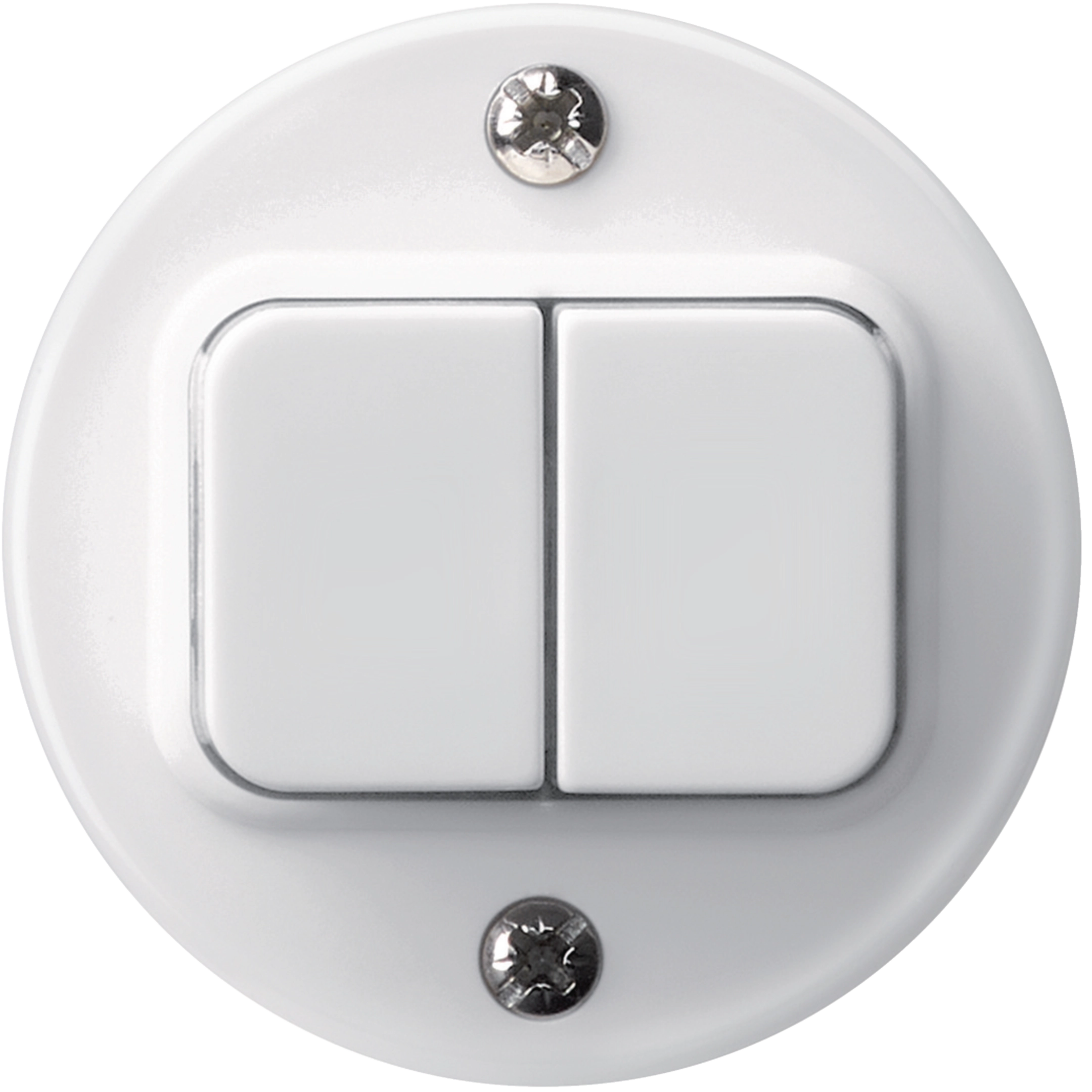 WH11100100H - Kit front. ENC basico Ø43mm blanc pour interr.a.bouton double