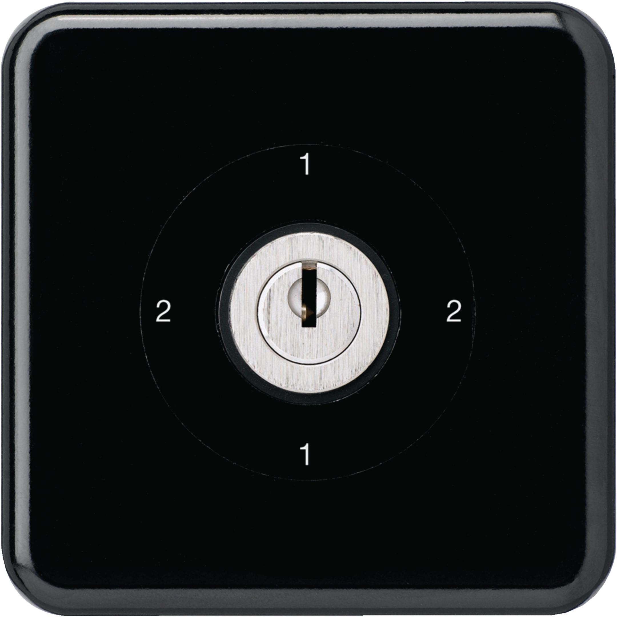 WH11184605C - Interrupteur à clé ENC 3/1L noir basico