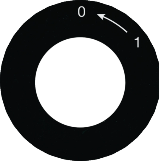 WH11184705H - Frontset basico zu Schlüsseltaster Schliesser 0-1 Ø43mm schwarz