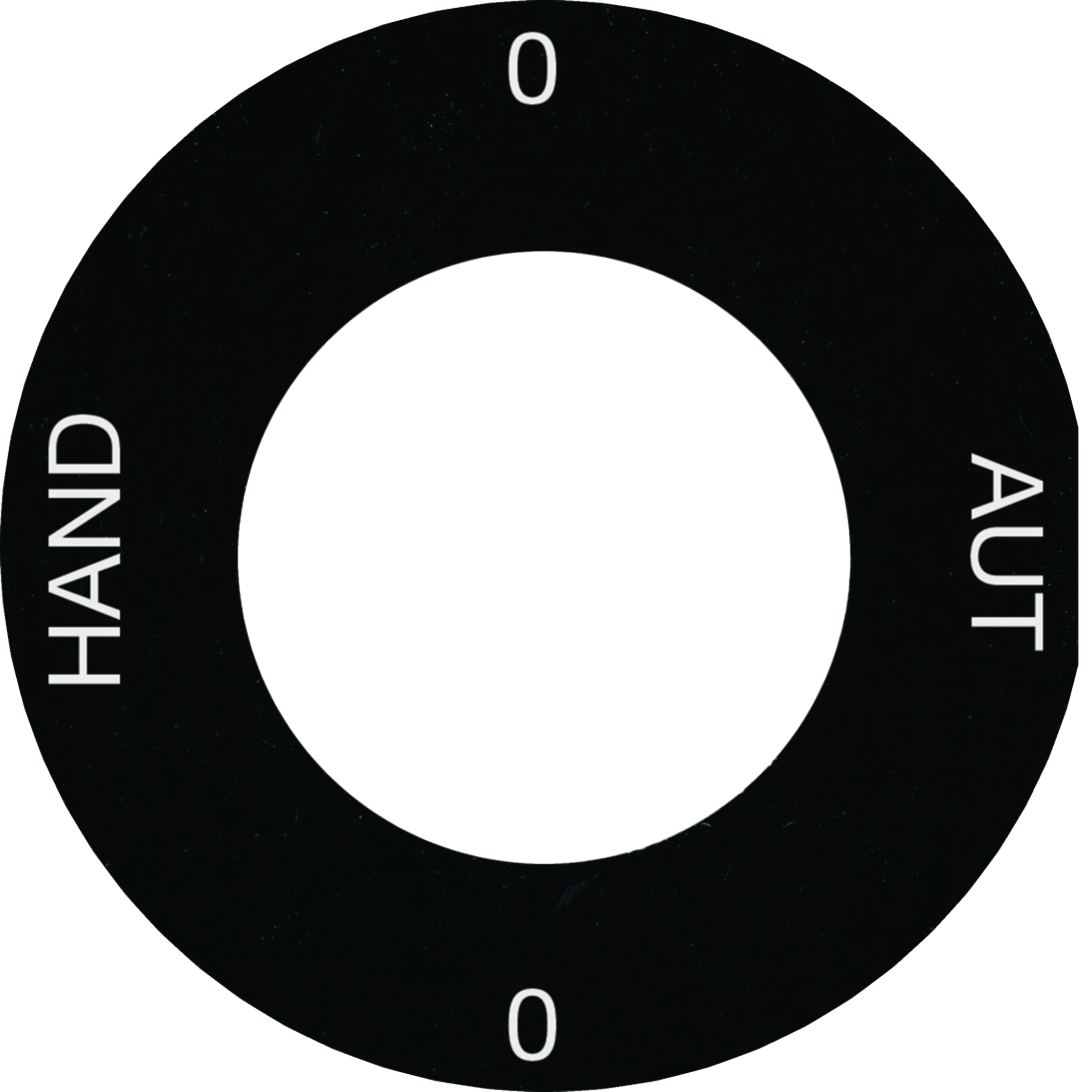 WH11185005H - Frontset basico zu Schlüsselschalter Schema 2 0-Aut-0-Hand Ø43mm schwarz