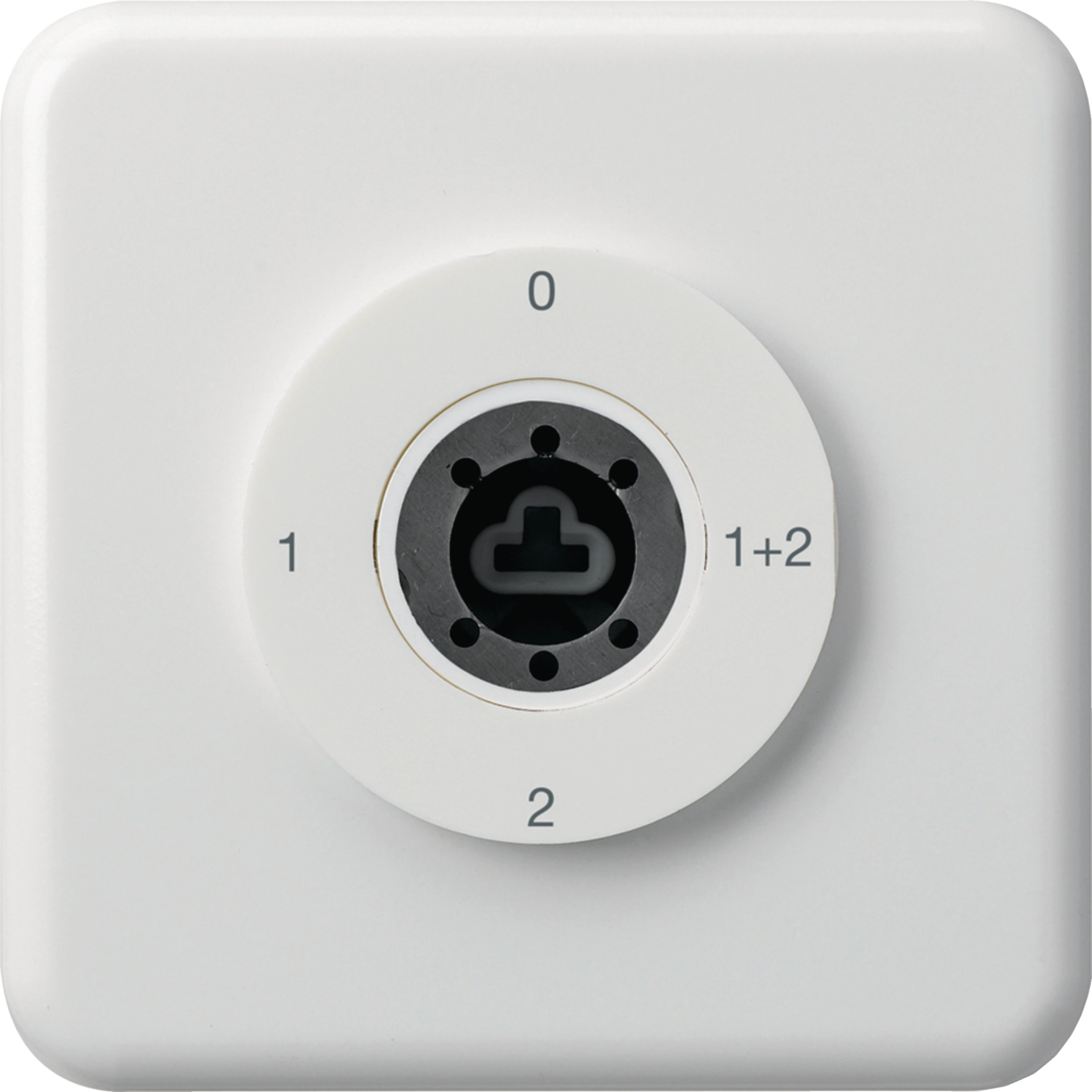 WH11186400C - UP-Schlüsselschalter 1/1L basico weiss ohne Zylinder