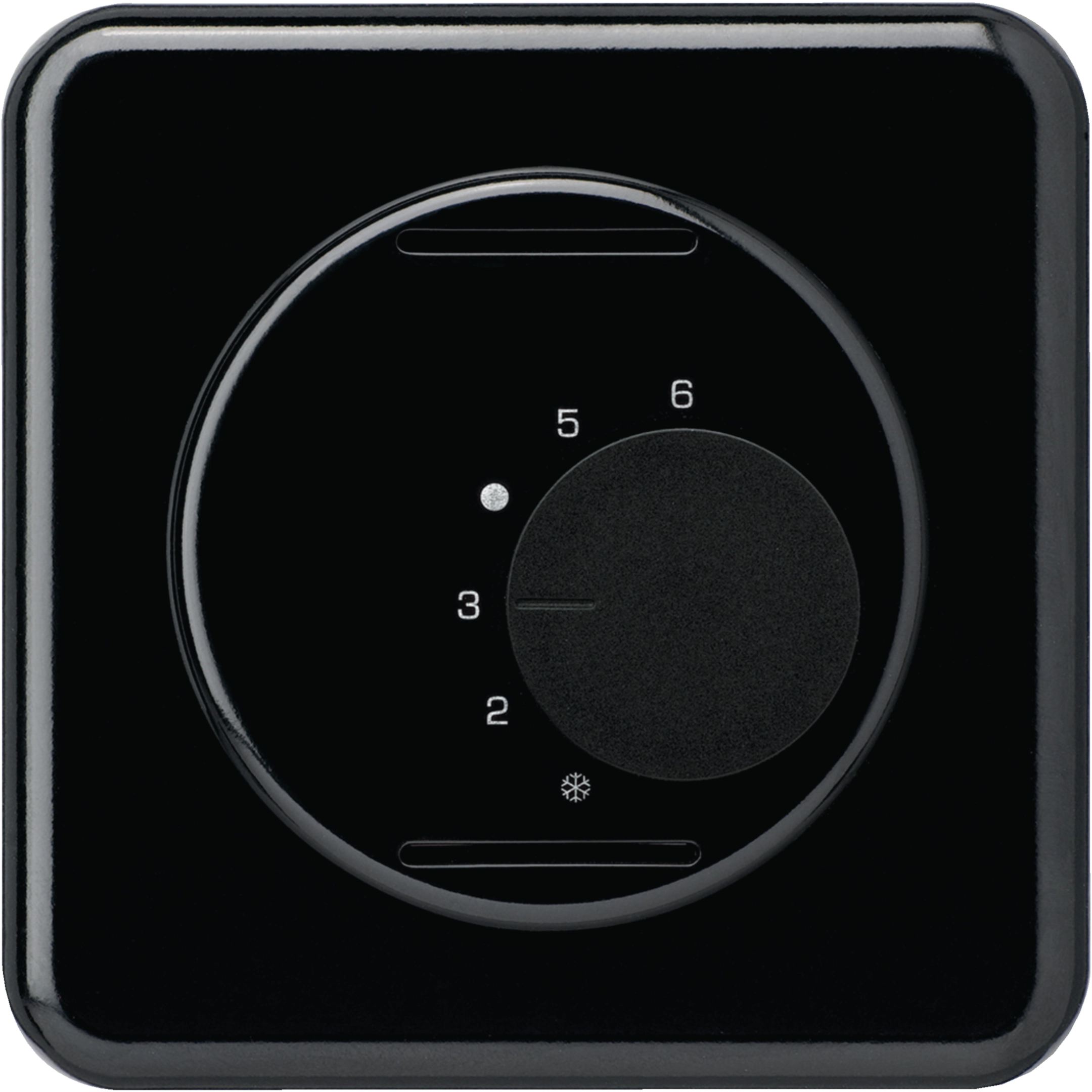 WH11440405G - Kit frontal ENC BASICO noir pour thermostat d&#039;ambiance sans interrupteur