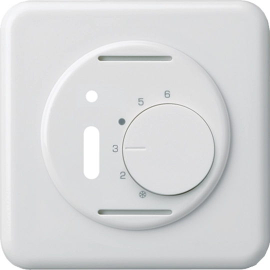 WH11440500G - UP-Frontset basico weiss für Raumthermostat mit Schalter