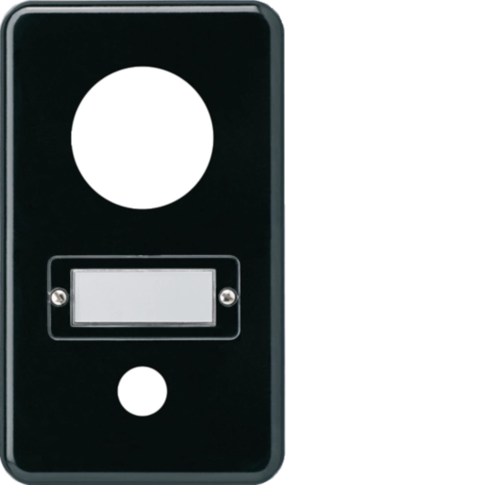 WH11561305Z - Plaque de recouvrement ENC basico I-I 1×43+1×16mm noir