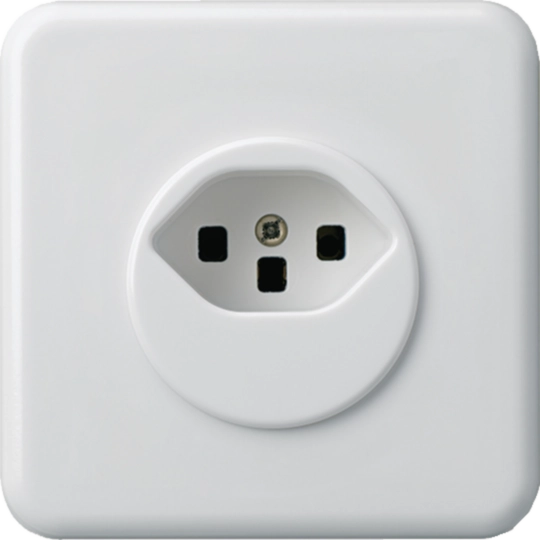 WH11585400C - UP-Steckdose basico Typ 23 BMI weiss mit Schraubklemmen