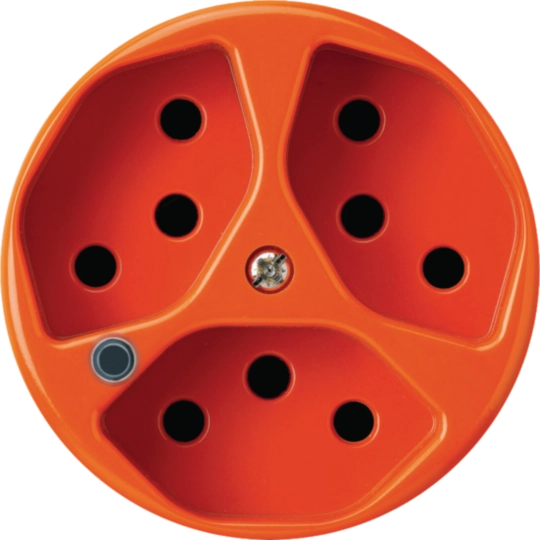 WH11643306A - Prise Hager basico 3×type 13 illuminé A orange