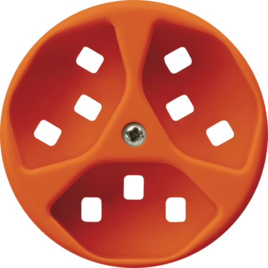 WH11645306H - Frontscheibe zu Steckdose Hager basico 3×Typ 23 H orange