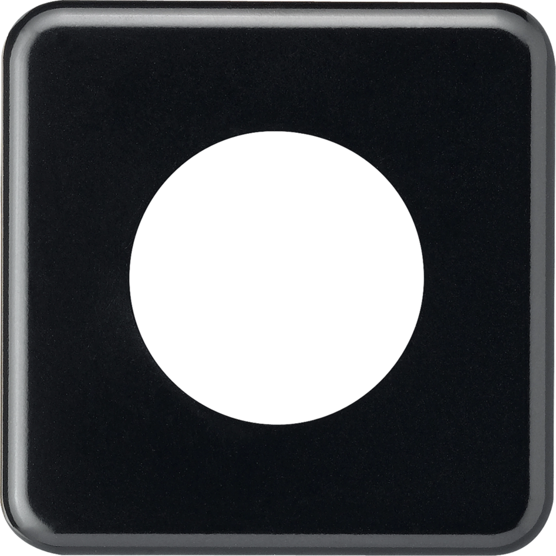 WH11920105Z - Plaque de recouvrement basico 1×1 43mm noir