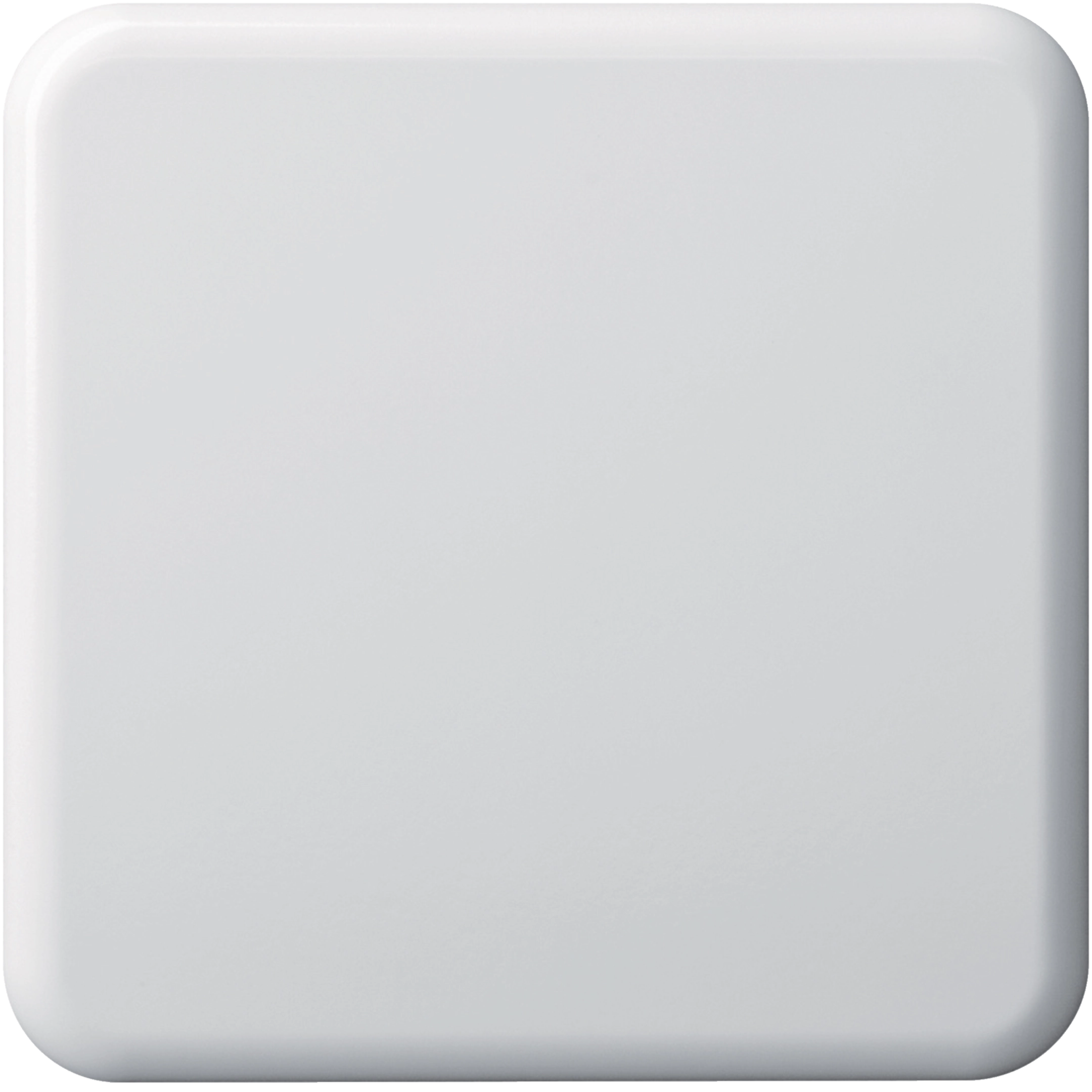 WH11920500G - Plaque de recouvrement basico 1×1 sans alésage blanc