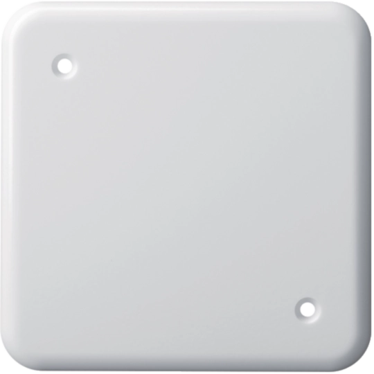 WH11920600Z - Plaque de recouvrement basico 1×1 2 trous de fixation diagonale blanc