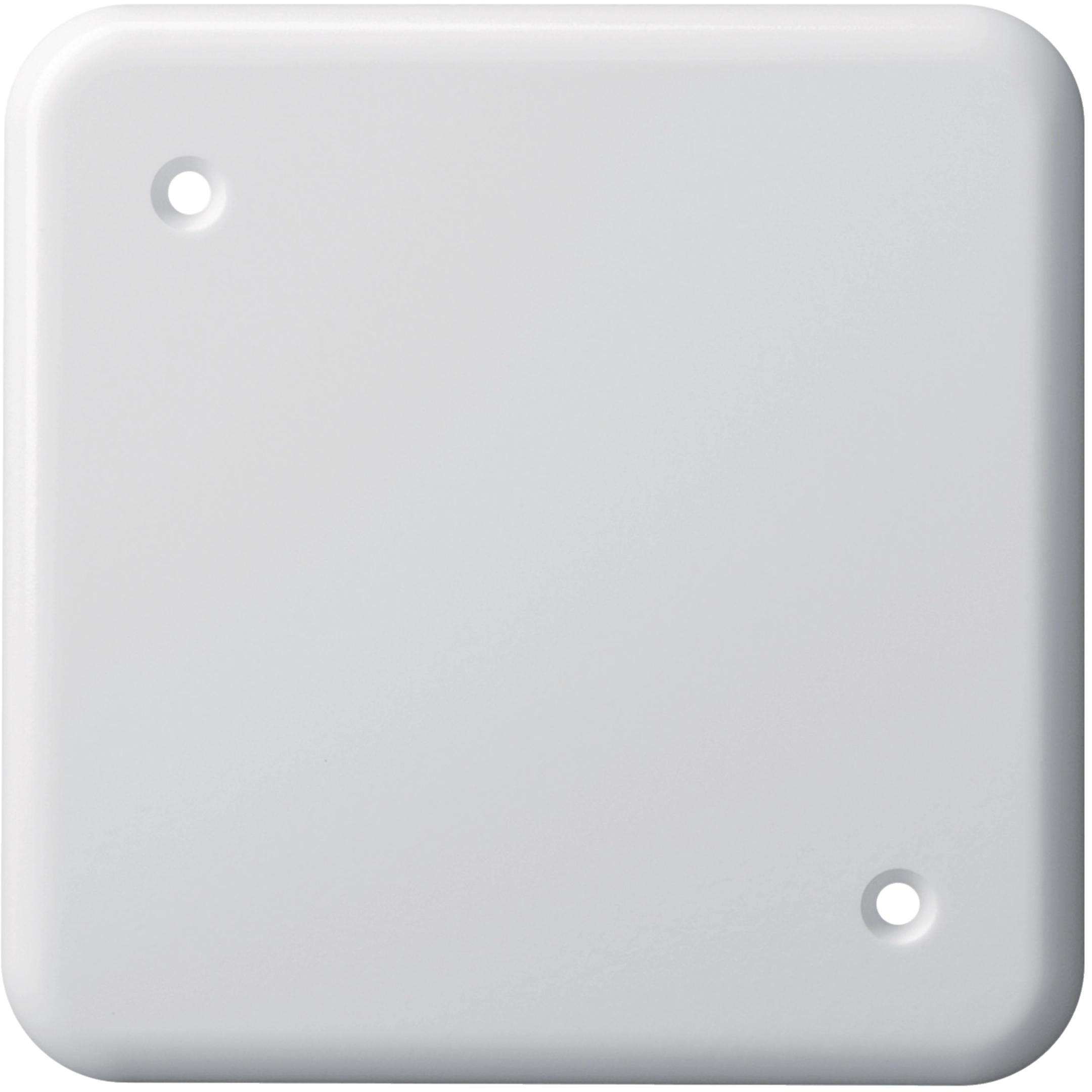 WH11920600Z - Plaque de recouvrement basico 1×1 2 trous de fixation diagonale blanc