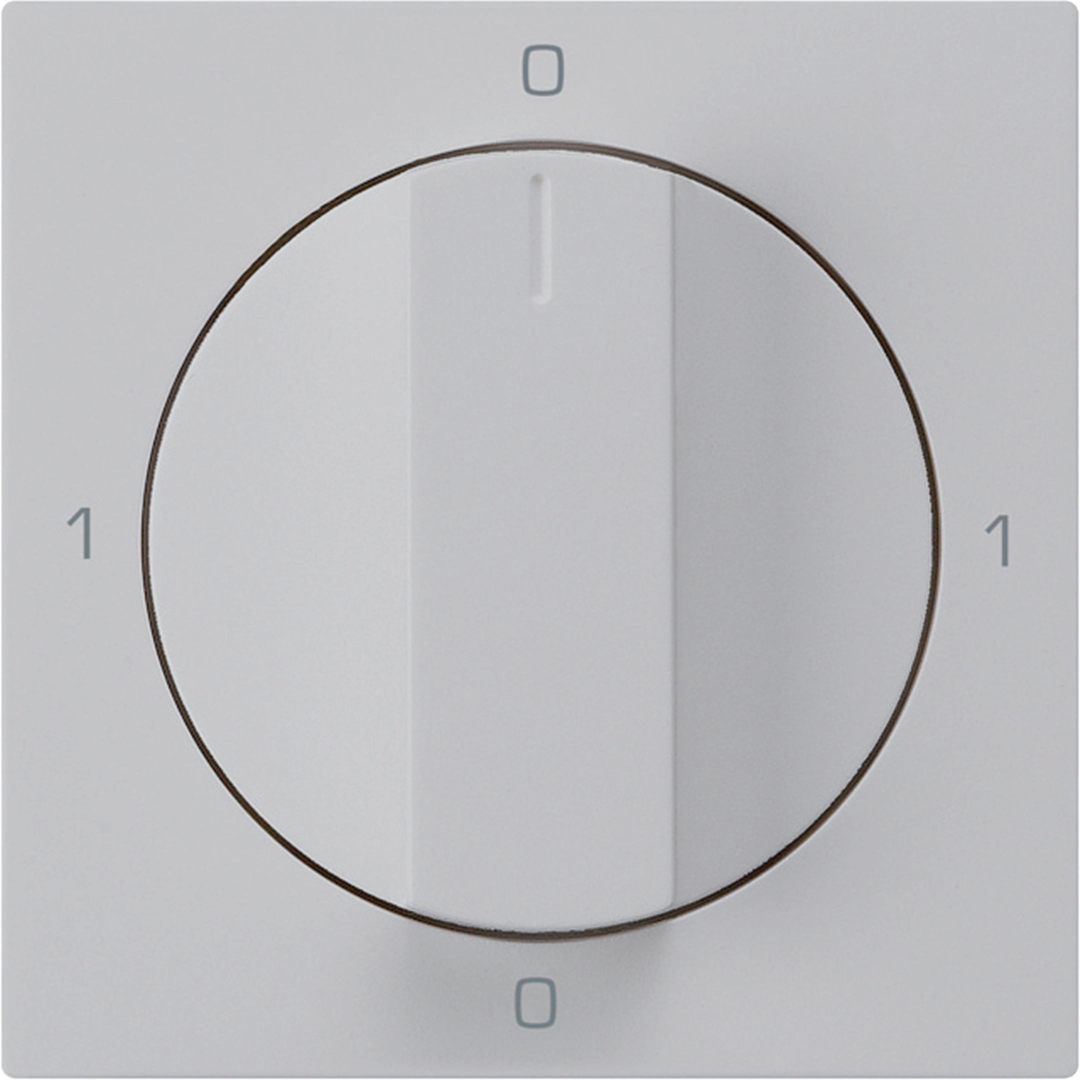 WH20180103H - Frontset für Drehschalter S0 hellgrau 60×60mm kallysto 0-1-0-1