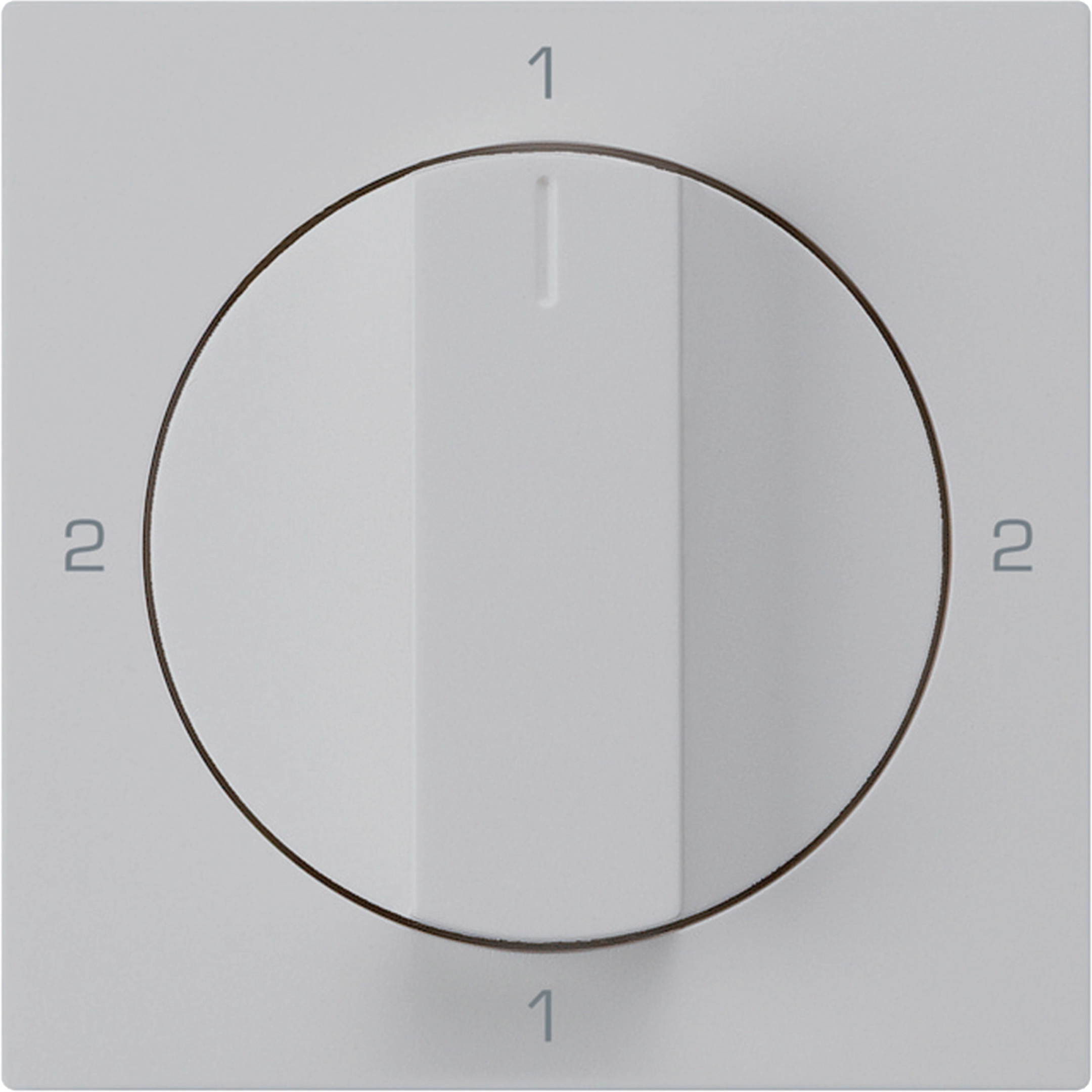 WH20180603H - Frontset für Drehschalter S3 hellgrau 60×60mm kallysto 2-1-2-1