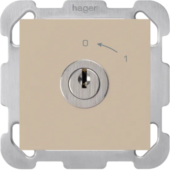 WH20184707B - UP-Schwenktaster 0&lt;-1/1L beige kallysto mit Schloss Kaba 8