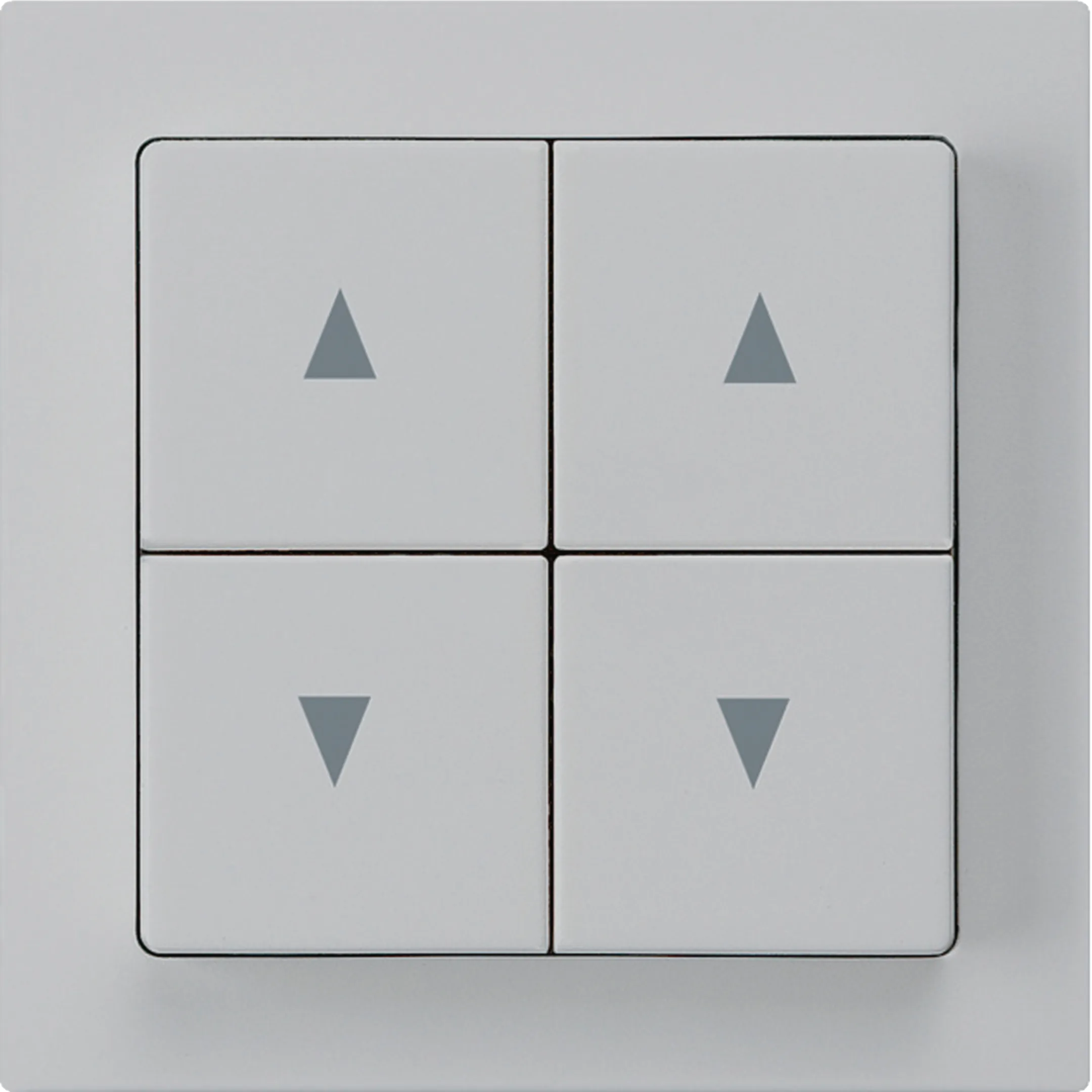 WH20191703H - Kit frontal kallysto 60×60 mm gris clair interrupteur/contact p.stores quadruple