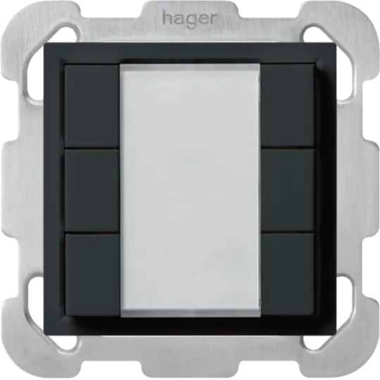 WH20260605B - UP-Universaltaster 6×kallysto B ohne LED schwarz