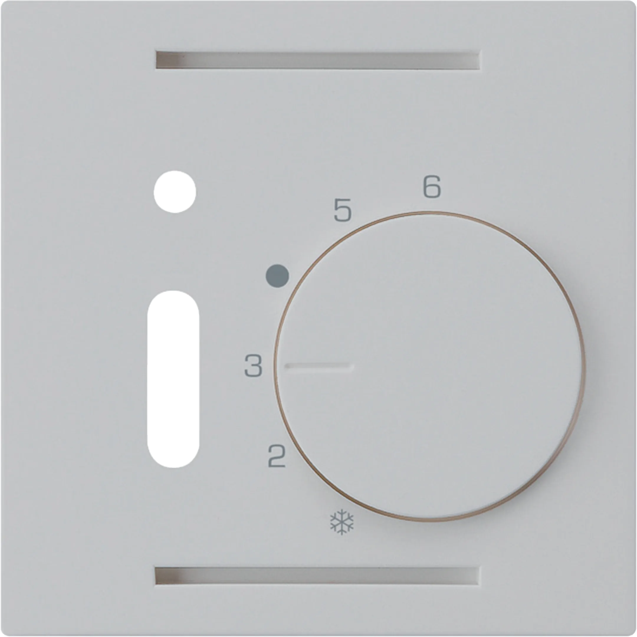 WH20440503H - Kit frontal ENC kallysto gris clair pour thermostat d&#039;ambiance avec interrupteur
