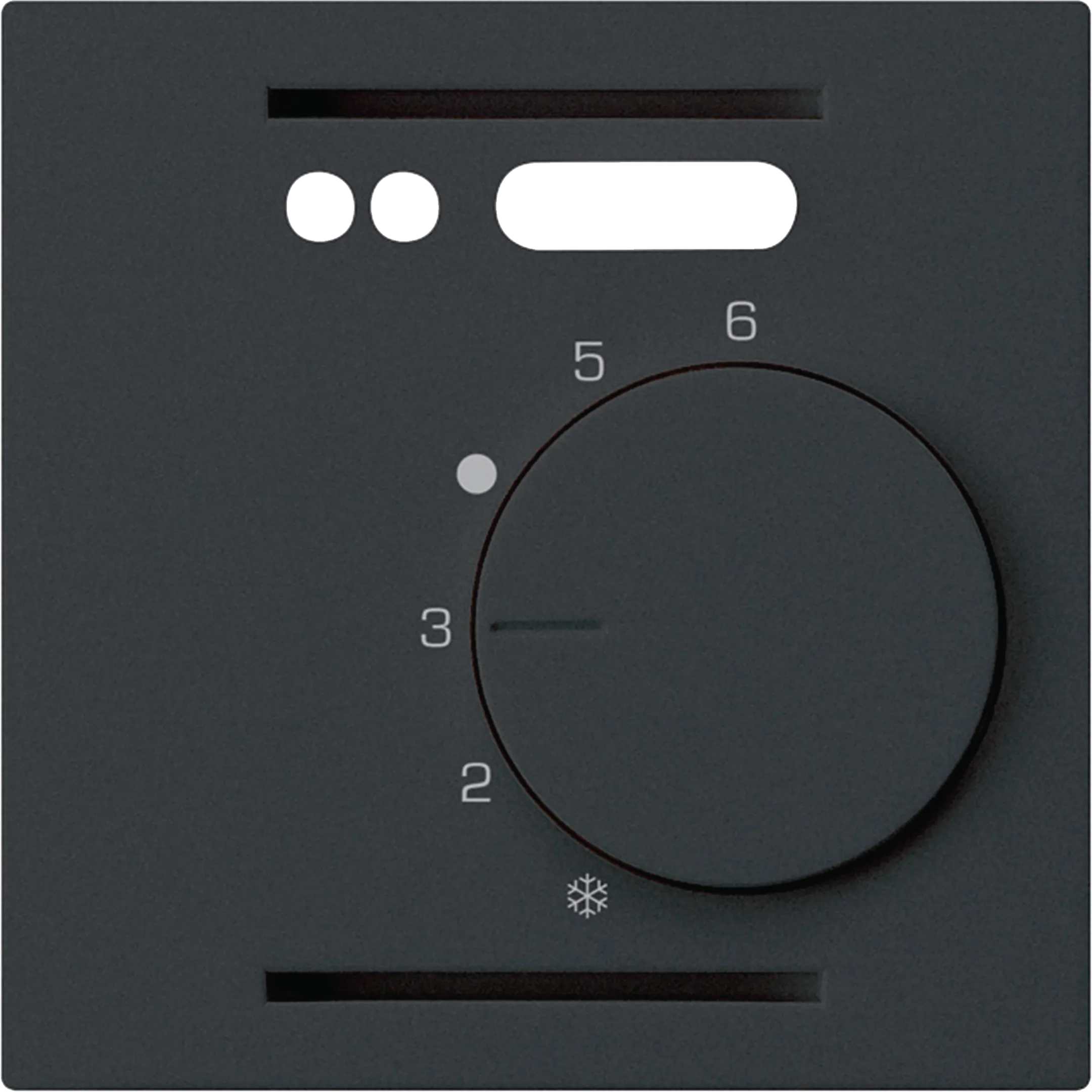 WH20440605H - UP-Frontset kallysto schwarz für Raumthermostat Fussbodenheizung