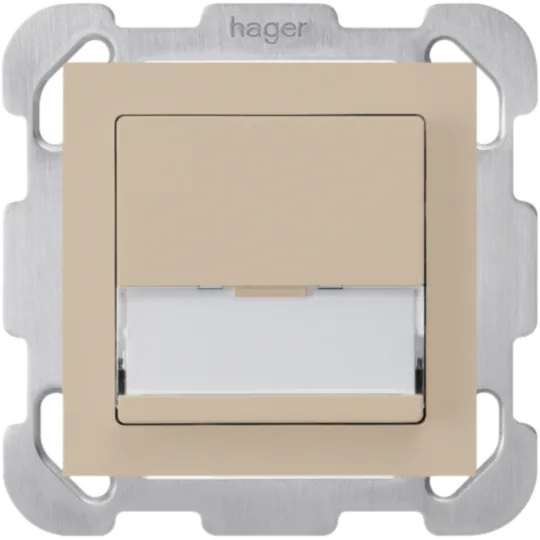 WH20510107B - Poussoir de sonnerie ENC porte-étiquette A/1L kallysto beige plaque fixation