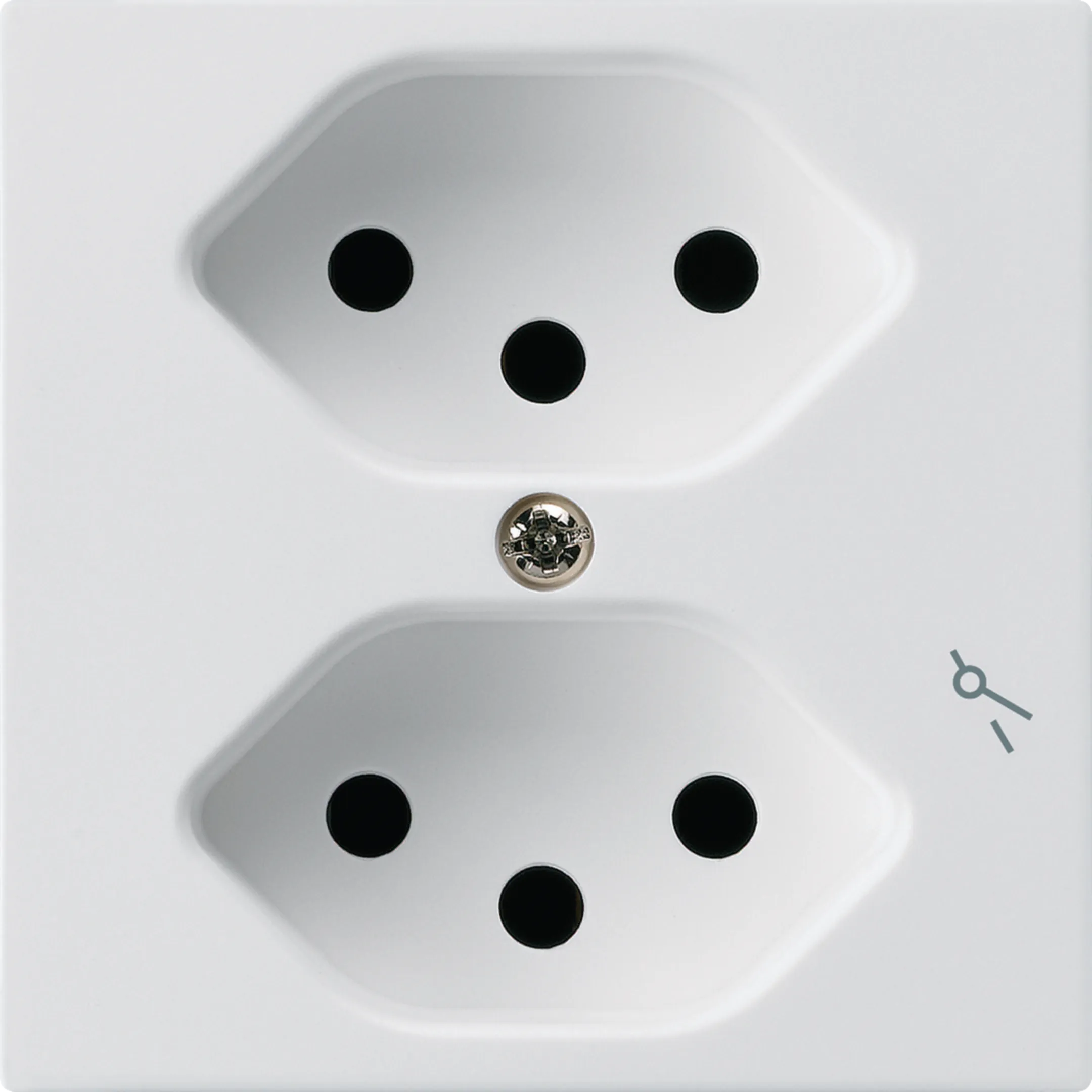 WH20620700A - UP-Steckdose kallysto 2×T13/1 weiss