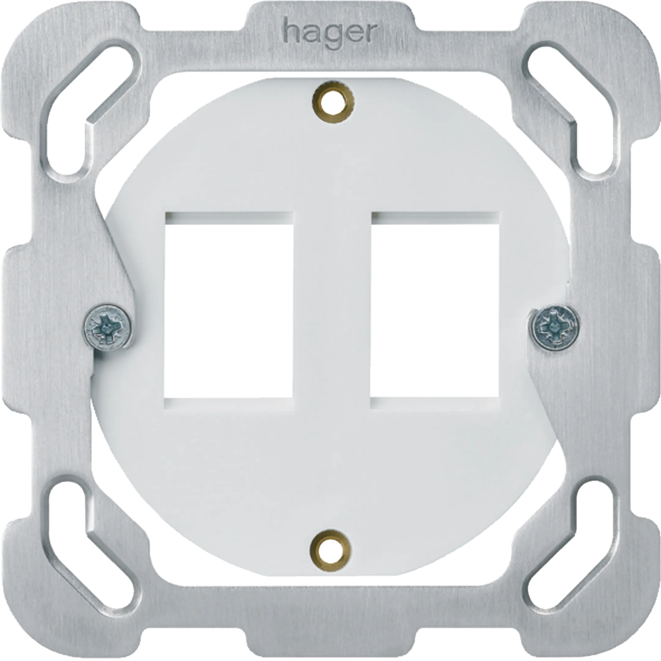 WH403004F - Aufnahmering Hager HMS F für 2 Module