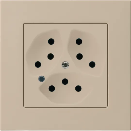 WH27643307C - Prise ENC Hager kallysto.pro 3×T13 illuminé C beige