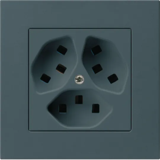 WH27645304C - UP-Steckdose Hager kallysto.pro 3×T23 C anthrazit