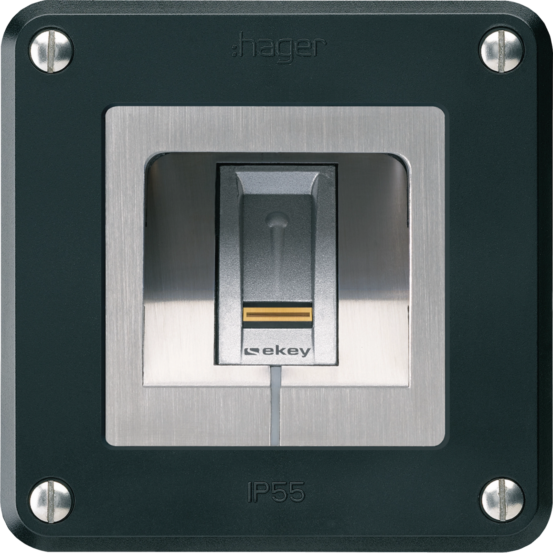 WH36210705C - NUP-Fingerscanner Hager ekey-net S RFID robusto C schwarz