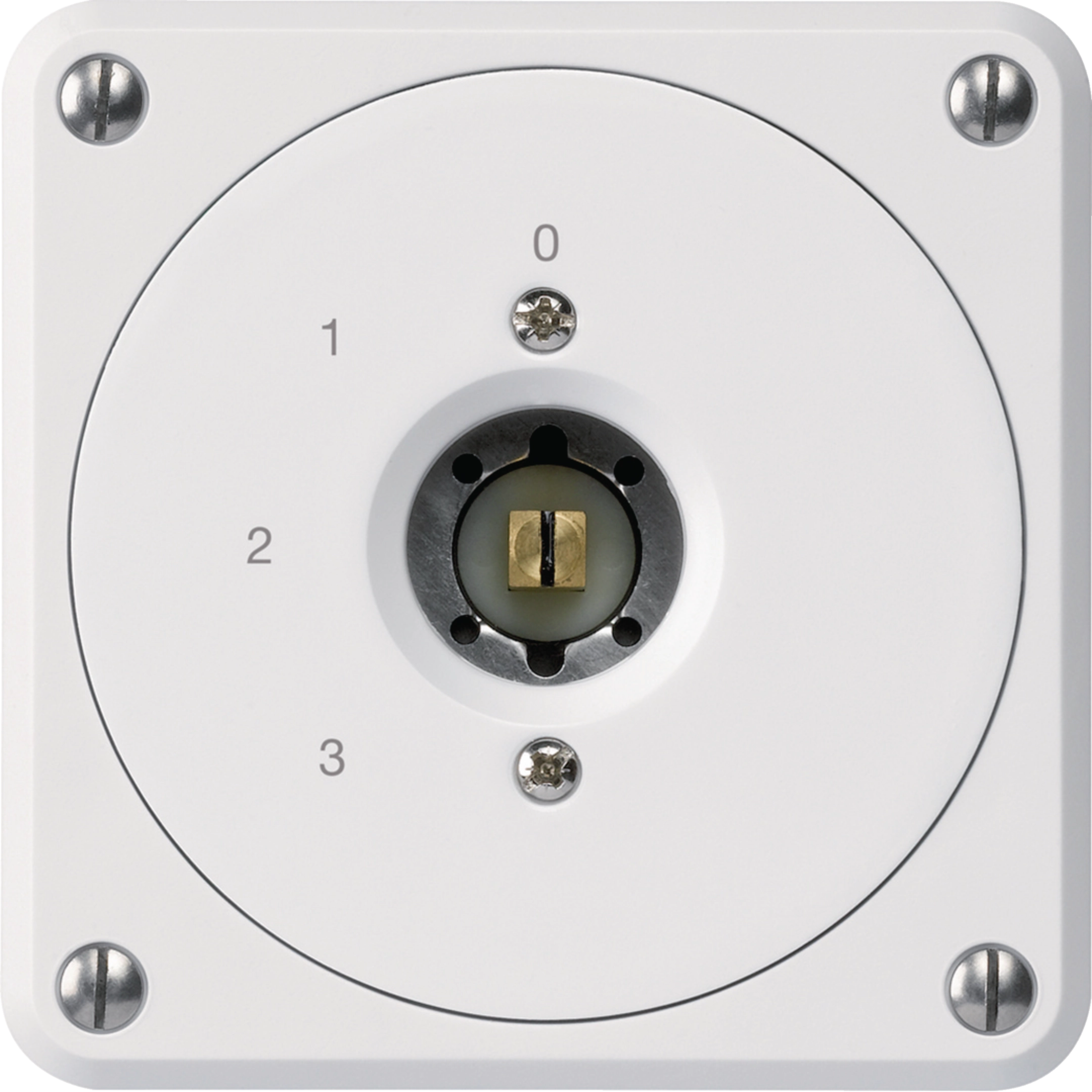 WH36223200C - UP-Steckschlüsselschalter robusto ohne Klappdeckel 5/1P weiss Vierkant