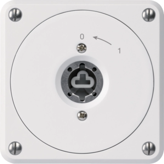 WH36226700A - Contact pivotant à clé ENC robusto blanc sans clapet sans cylindre 1P pour combi