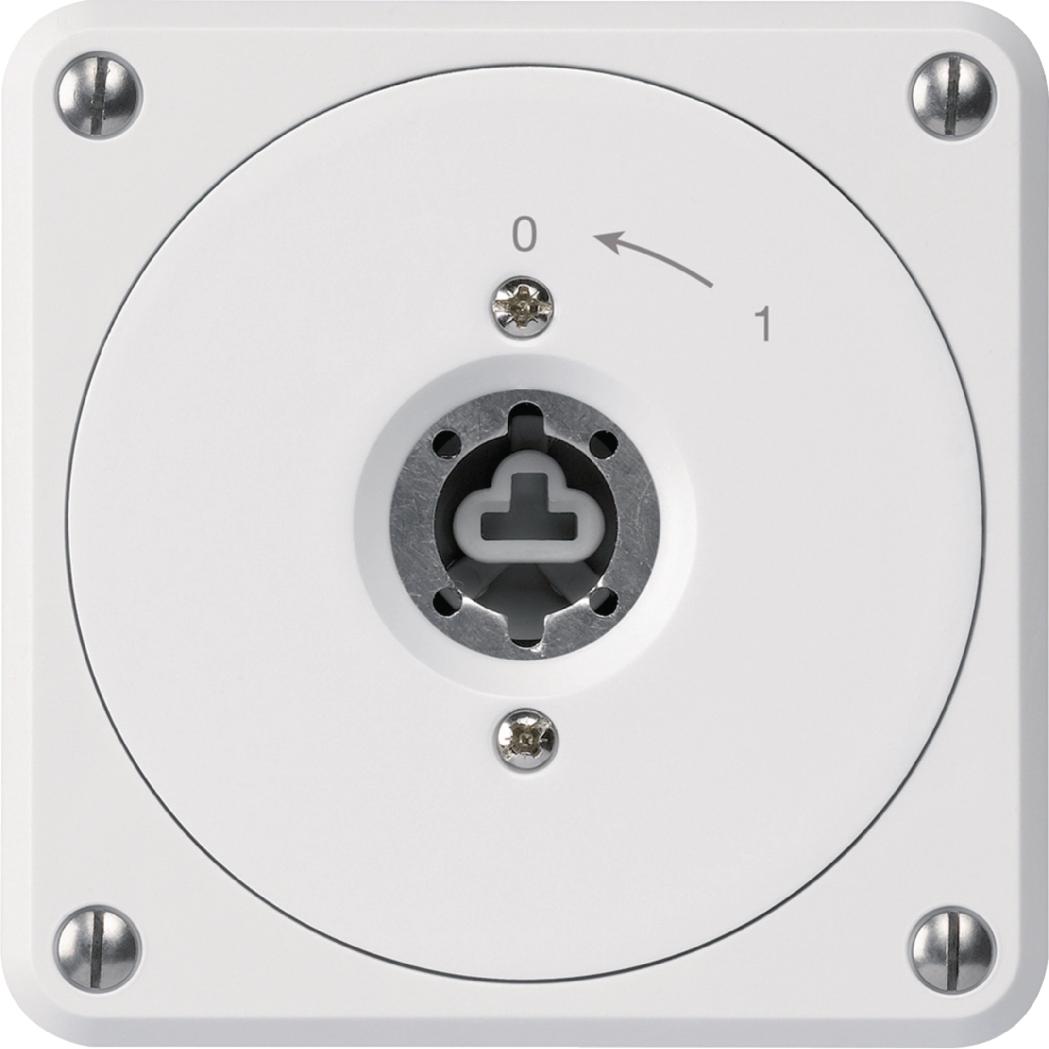 WH36226800A - Contact pivotant à clé ENC robusto blanc sans clapet sans cylindre 2P pour combi