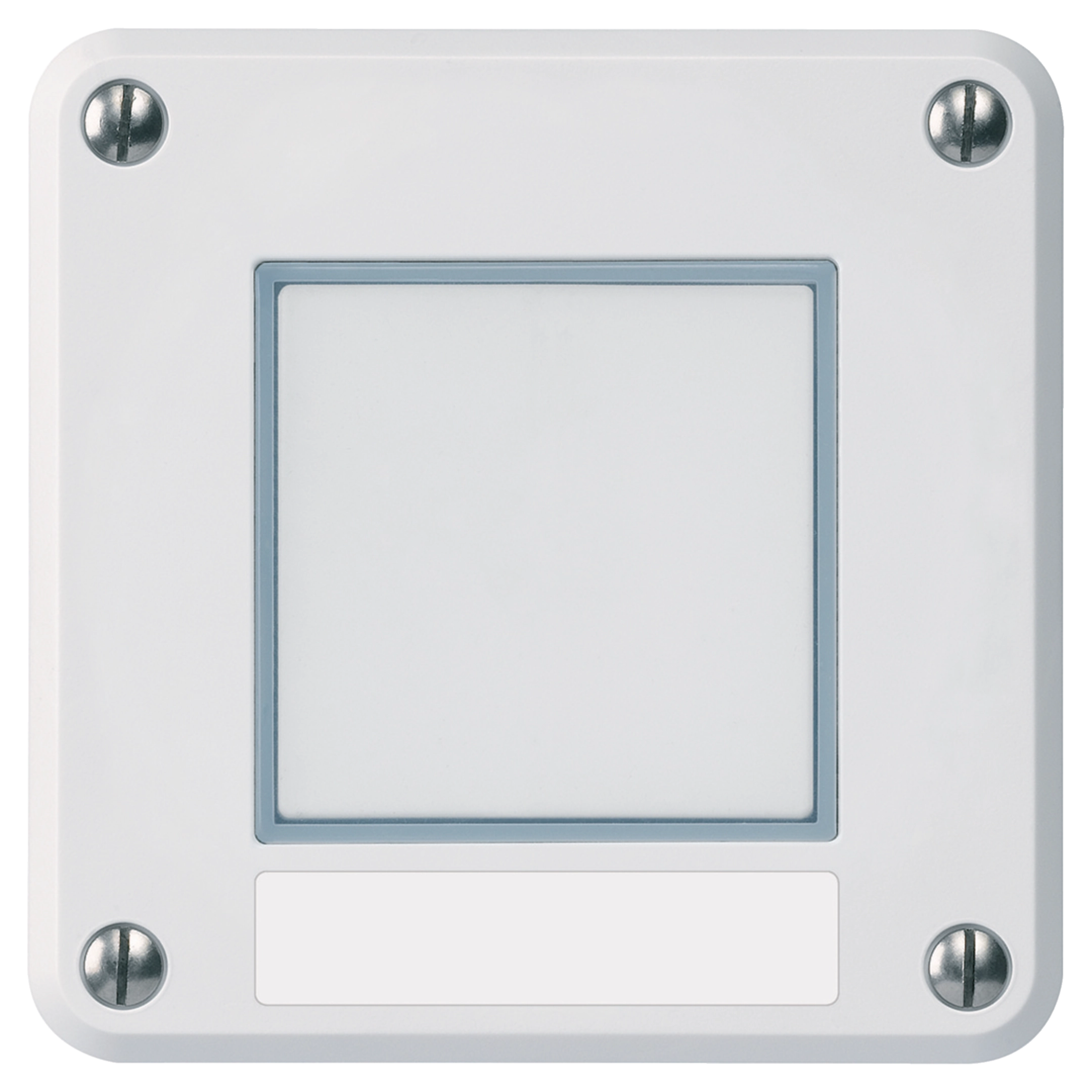 WH36510200A - Sonnerie-Drucktaster Hager robusto IP55 mit Bezeichnungsschild weiss