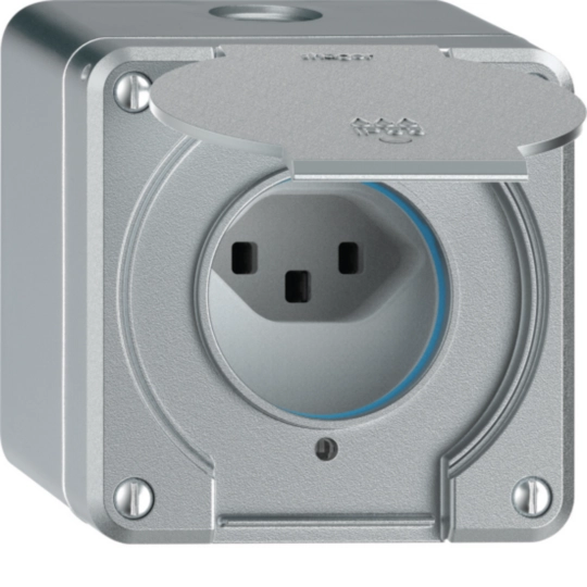 WH36586449Q - Prise AP robusto 1×type 23 lumineux IP55 aluminium