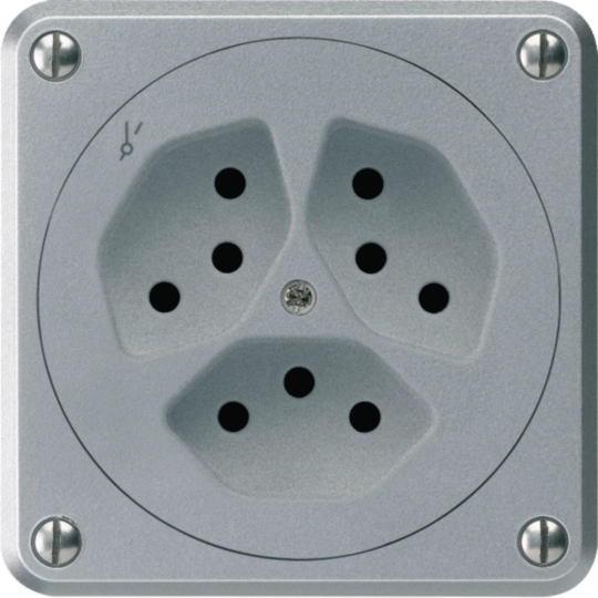 WH36642749A - Prise ENC ROB 3×type 13/1 aluminium sans clapet