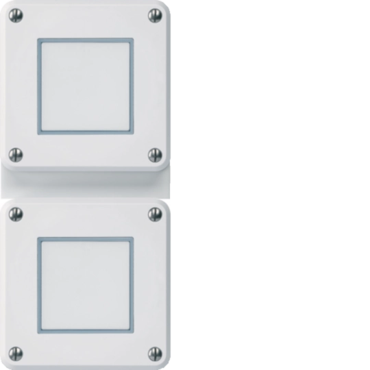 WH36911500C - UP-Kombination Hager robusto IP55 I-I vertikal S3/1L+S3/1L weiss