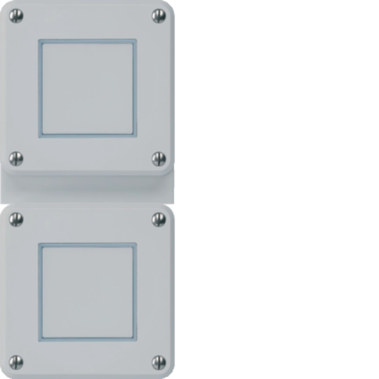 WH36911503C - UP-Kombination Hager robusto IP55 I-I vertikal S3/1L+S3/1L grau