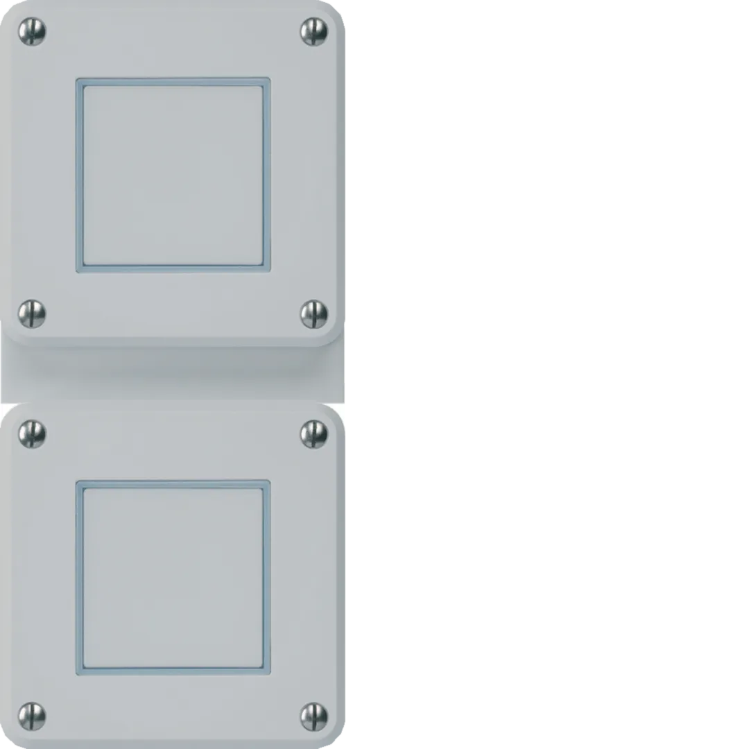 WH36911503C - robusto NUP Gr.2x1 komplett: Druckschalter S3 / Druckschalter S3  IP55 Grau